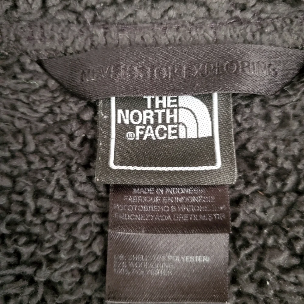 THE NORTH FACE Charcoal Gray Wool Blend Fleece Lined Full Zip Jacket Coat Size M